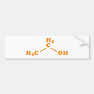 Alkoholethanol Molekulare chemische Formel Autoaufkleber