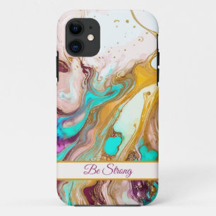 Alkoholfarbige Tinte iPhone Case