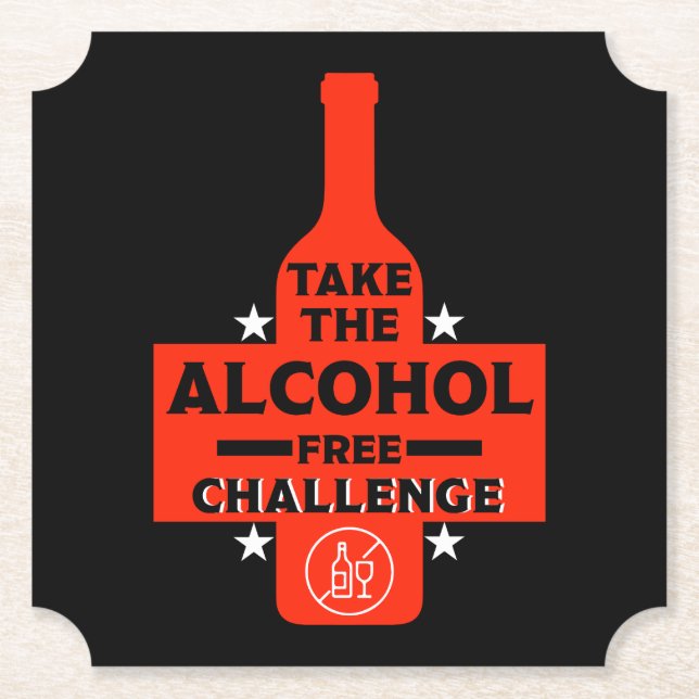 alkoholfrei und nüchtern untersetzer (Vorderseite)