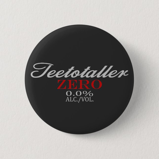Alkoholgegner Alkohol Frei! Button (Vorderseite)