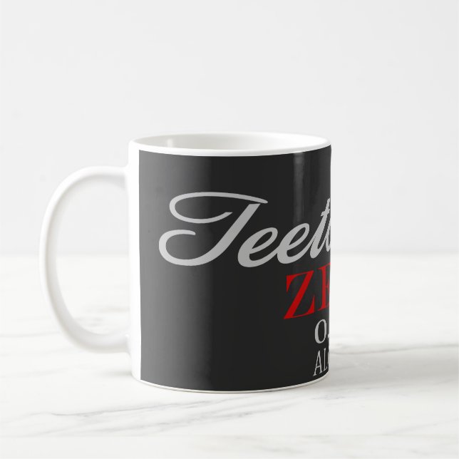 Alkoholgegner Alkohol frei! Kaffeetasse (Links)