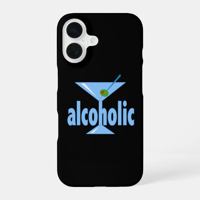 Alkoholiker iPhone 16 Hülle (Rückseite)