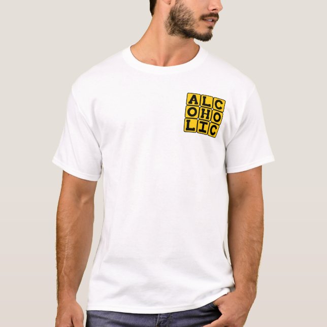 Alkoholiker, Lover of Booze T-Shirt (Vorderseite)