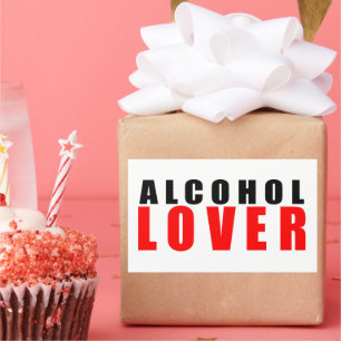 Alkoholliebhaber Rechteckiger Aufkleber