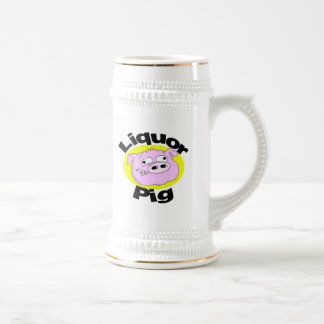 Alkoholschwein Stein Bierglas