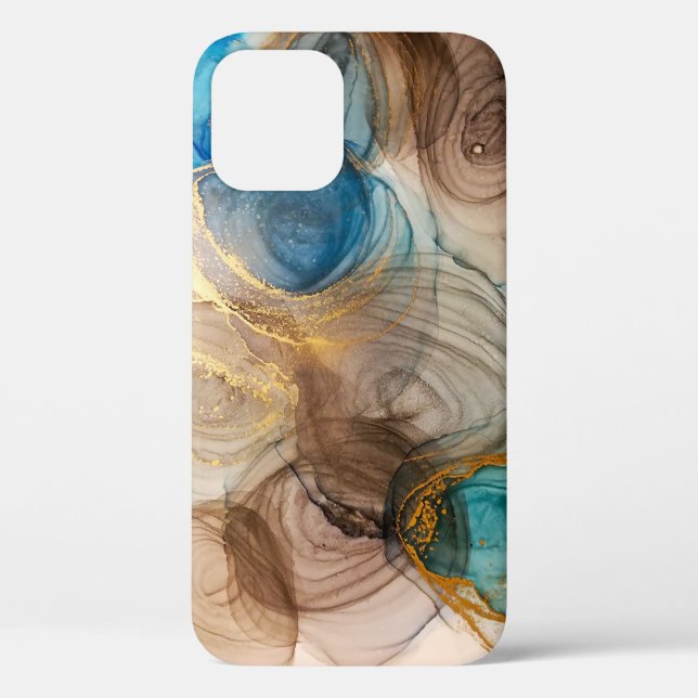 Alkoholtink, gebleicht Mineralstoffe Abstrakt. Case-Mate iPhone Hülle (Rückseite)
