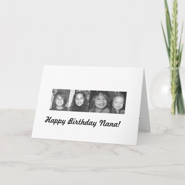 all4project, Happy Birthday Nana! Karte (Vorderseite)