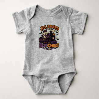 All Aboard the Boo Choo! Baby Strampler