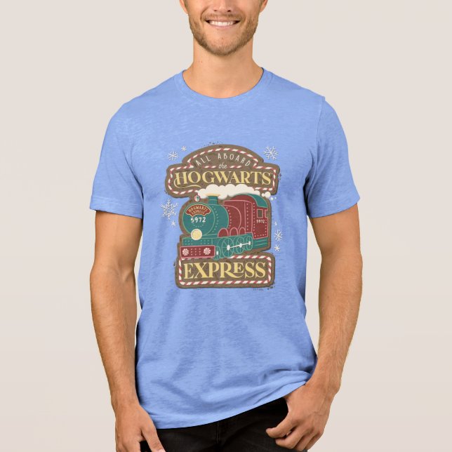 All Aboard the HOGWARTS™ Express Christmas Cookie Tri-Blend Shirt (Vorderseite)