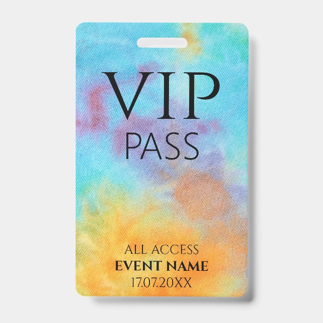 All Access Pass logo vip event id badge Ausweis (Vorderseite)