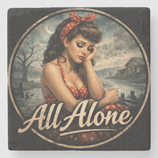 All Alone Coaster Steinuntersetzer