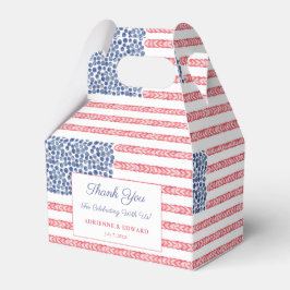 All-American 4. Juli Sommer Picnic Couples Dusche Geschenkschachtel