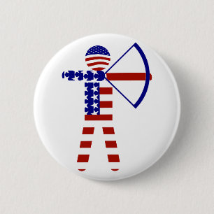 All-American Archer / Bogenschießen Button