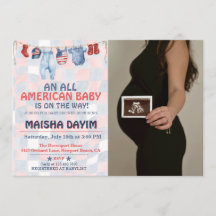 All American Baby 4. Juli Baby Shower Foto