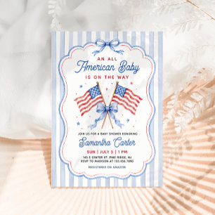 All American Baby Shower Einladung