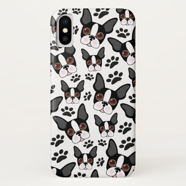 All American Boston Terrier Pet Puppy Case-Mate iPhone Hülle (Rückseite)