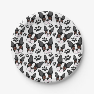 All American Boston Terrier Pet Puppy Pappteller