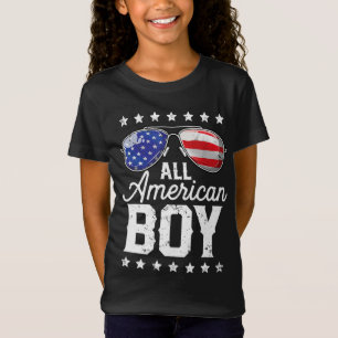 All American Boy 4. Juli Jungs Kinder Sonnenbrille T-Shirt