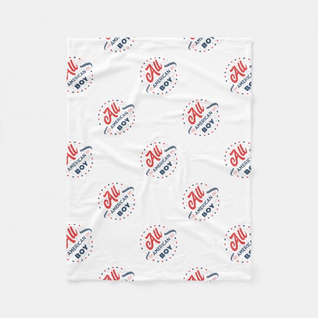 All American Boy Abzeichen Fleecedecke (Vorderseite)