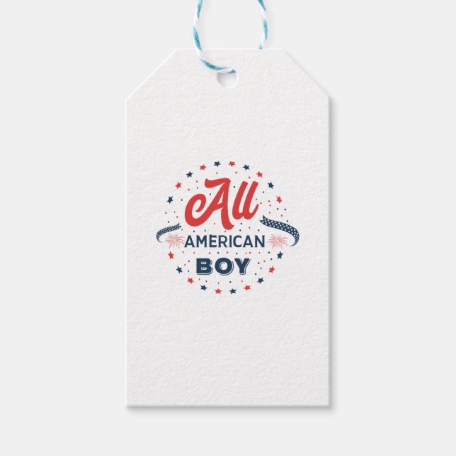 All American Boy Abzeichen Geschenkanhänger (Vorderseite)
