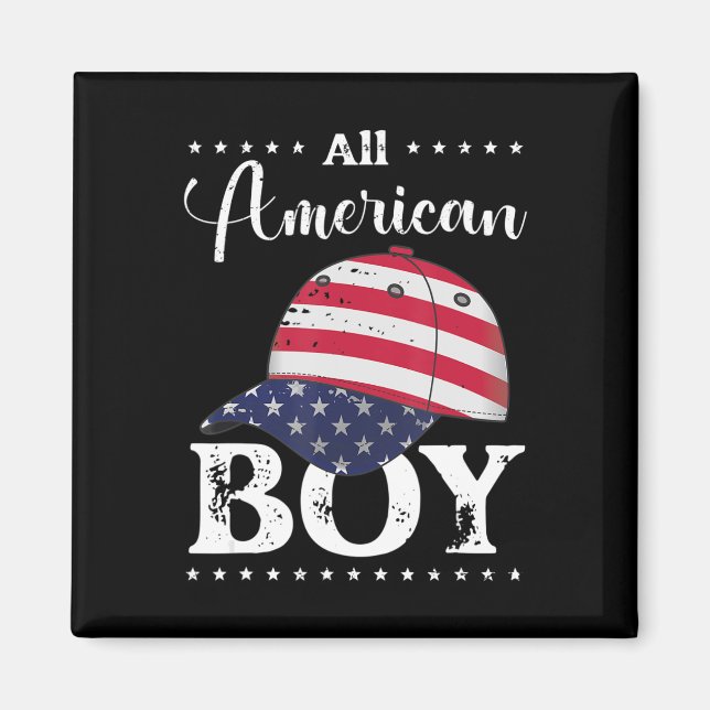 All American Boy Cap - 4. Juli Magnet (Vorne)