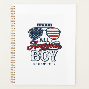 All American Boy Patriotische Sonnenbrille T-Shirt Planer
