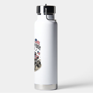 All American Boy Patriotischer Monster-Truck T-Shi Trinkflasche