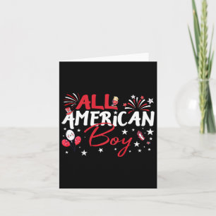 All American Boys for Independence Day Boys Patrio Karte
