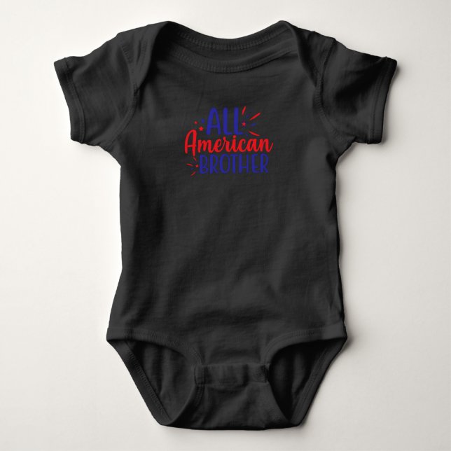 All American Brother Baby Strampler (Vorderseite)