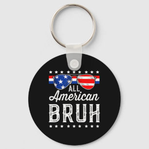 All American Bruh 4. Juli Boys Patriotic USA T Schlüsselanhänger