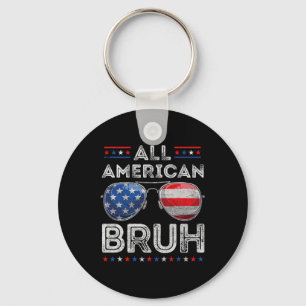 All American Bruh 4. Juli Boys Patriotic USA T Schlüsselanhänger