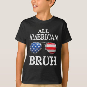All American Bruh 4. Juli Jungen Patriotische Teen T-Shirt