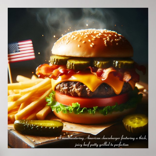All-American Burger Bliss Poster (Vorne)