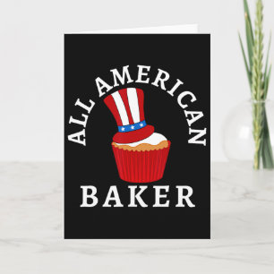 All American Byker Patriotischer 4. Juli Usa Cupca Karte