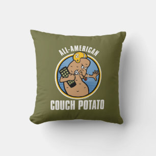 All-American Couch Potato Throw Kissen