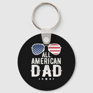 All American Dad 4. Juli US Patriotischer Stolz Schlüsselanhänger