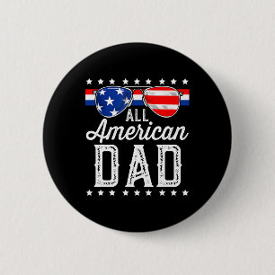 All American Dad 4. Juli Vatertag Sungles  Button