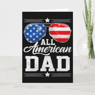 All American Dad 4. Juli Vatertag Sungles Karte