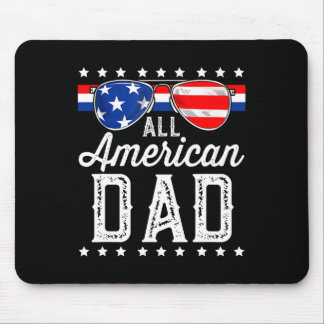 All American Dad 4. Juli Vatertag Sungles Mousepad
