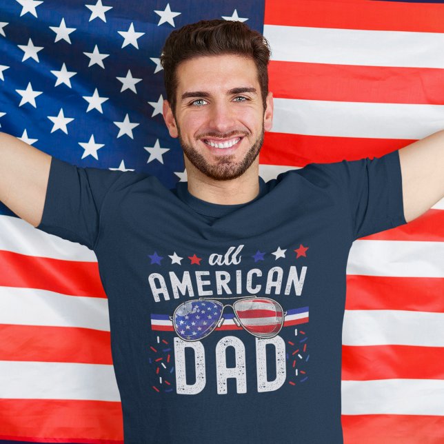 All American Dad 4th of July  T-Shirt (Von Creator hochgeladen)