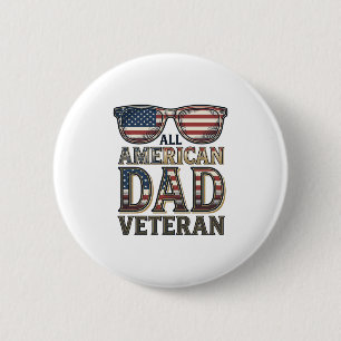 All American Dad Veteran Patrioten Sonnenbrille T- Button