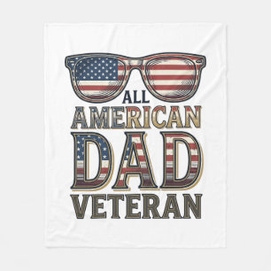 All American Dad Veteran Patrioten Sonnenbrille T- Fleecedecke