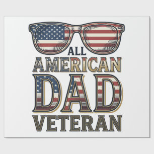All American Dad Veteran Patrioten Sonnenbrille T- Geschenkpapier