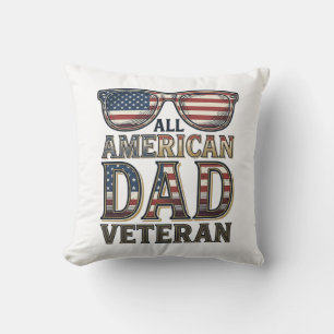 All American Dad Veteran Patrioten Sonnenbrille T- Kissen