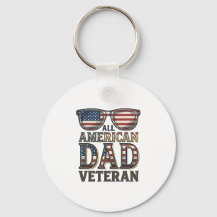 All American Dad Veteran Patrioten Sonnenbrille T- Schlüsselanhänger