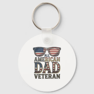 All American Dad Veteran Patrioten Sonnenbrille T- Schlüsselanhänger