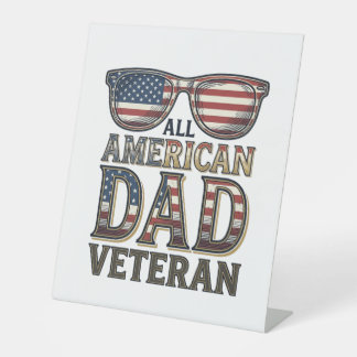 All American Dad Veteran Patrioten Sonnenbrille T- Sockelschild