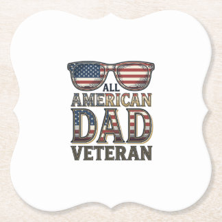All American Dad Veteranen Patriotische Sonnenbril Untersetzer