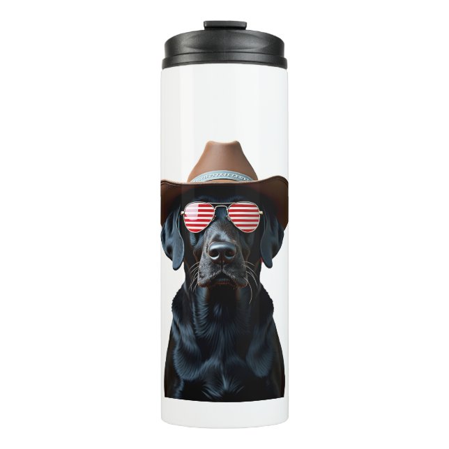ALL AMERICAN DOG-lovers pit bull (1) Thermosbecher (Vorderseite)