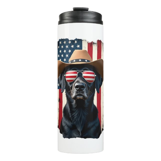 ALL AMERICAN DOG-lovers pit bull  (1) Thermosbecher (Vorderseite)